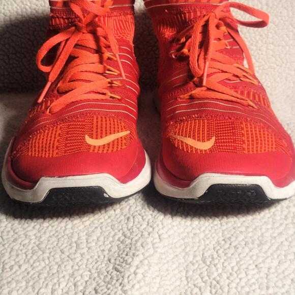 Nike Free Tain Virtue Mid-Top Trainers University Red Men's Hype - Size 7.5 - Picture 3 of 9